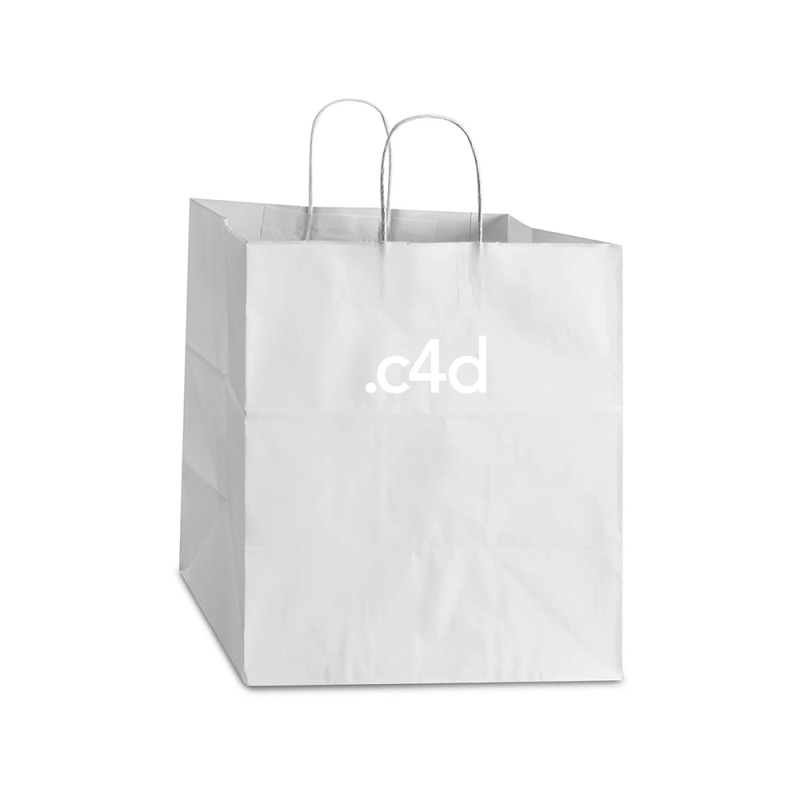 Cinema 4d File Extension Take out Paper Bag - 14 x 10 x 15 1/2 by ElviaOchoa | Artistshot