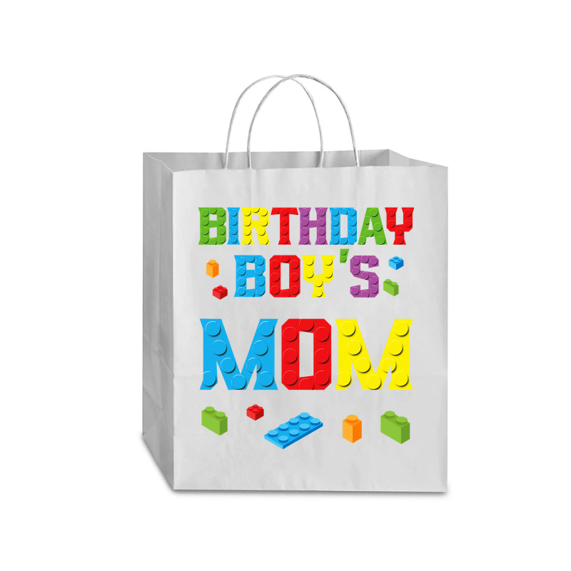 Master Builder Birthday Boy's Mom Building Bricks Blocks  Copy Traveler Paper Bag -13 X 6 X 15 3/4 | Artistshot