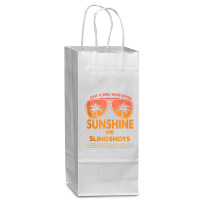 Just A Girl Who Loves Sunshine And Slingshots For Woman Tank Top Wine Paper Bag - 5 1/2 X 3 1/4 X 13 | Artistshot