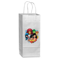 Original Dc Titans Wine Paper Bag - 5 1/2 X 3 1/4 X 13 | Artistshot