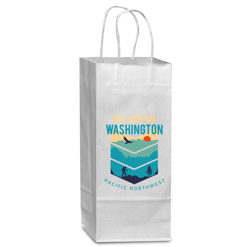 Bellingham Washington Native Hometown Pacific Northwest Wine Paper Bag - 5 1/2 X 3 1/4 X 13 | Artistshot