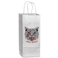 Wild Cat T  Shirt Wild Cat T  Shirt Wine Paper Bag - 5 1/2 X 3 1/4 X 13 | Artistshot