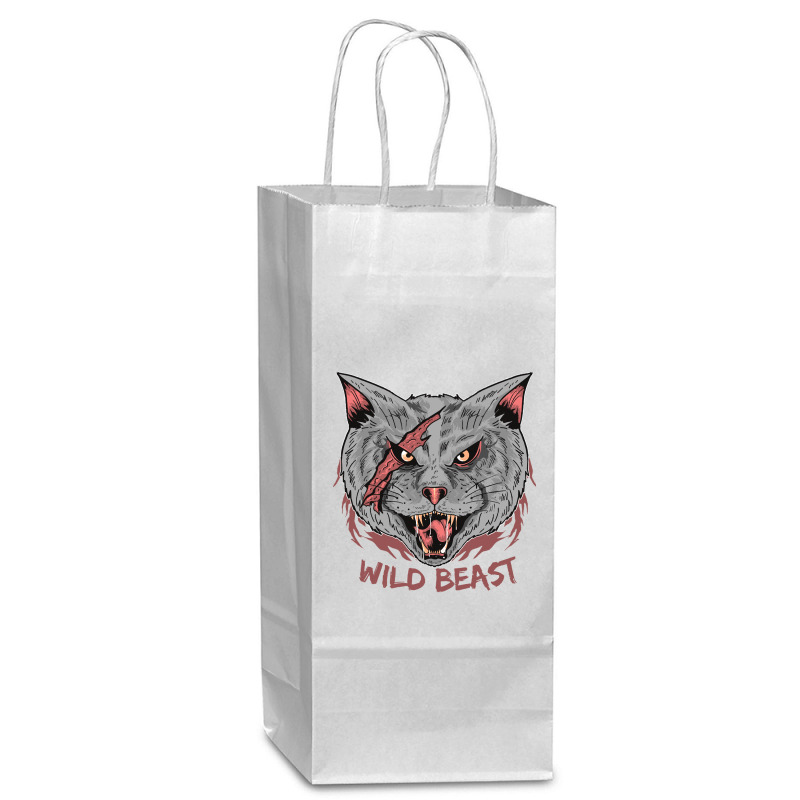 Wild Cat T  Shirt Wild Cat T  Shirt Wine Paper Bag - 5 1/2 X 3 1/4 X 13 | Artistshot