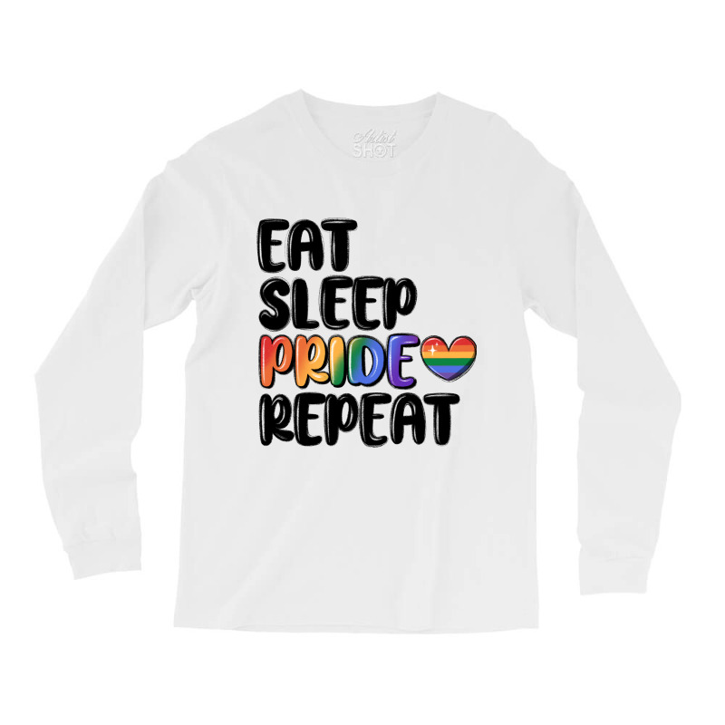 Eat Sleep Pride Repeat Long Sleeve Shirts | Artistshot