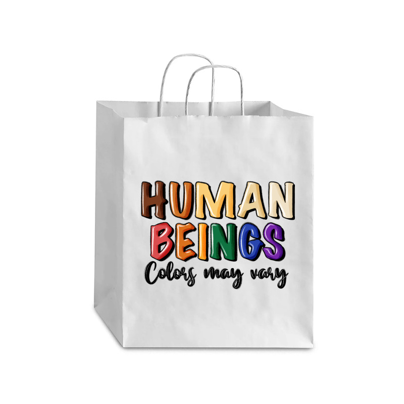 Human Beings Colors May Vary Debie Paper Bag - 10 X 5 X 13 | Artistshot