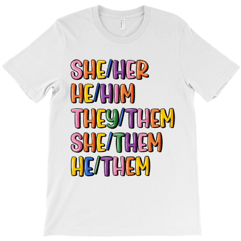 Lgbtq Pronouns T-shirt | Artistshot