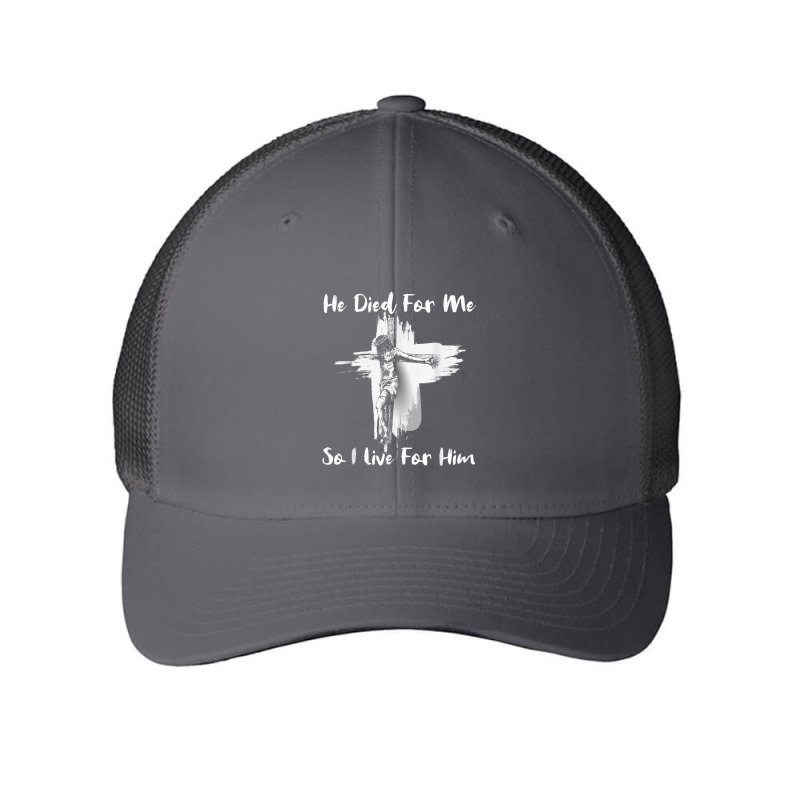 Christian Bible Verse - Jesus Died For Me Mesh cap by TyDesign | Artistshot