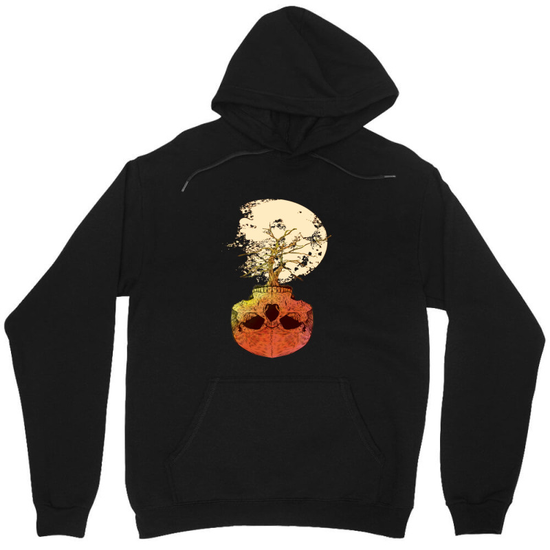 Skull Bowl For Tree With Full Moon Unisex Hoodie | Artistshot