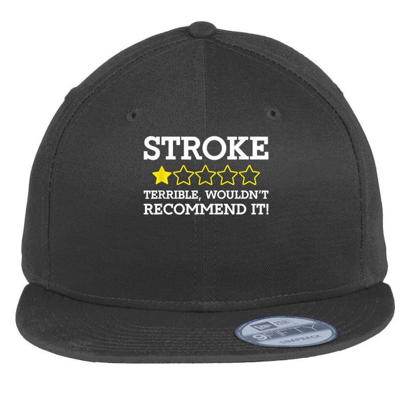 Stroke Review One Star Terrible Wouldn't Recommend It Funny T Shirt Flat Bill Snapback Cap | Artistshot