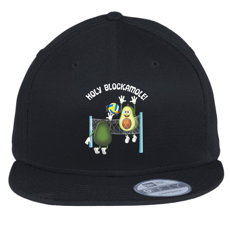 Holy Blockamole! Guacamole Player Blocker Volleyball T Shirt Flat Bill Snapback Cap by bakien89 | Artistshot