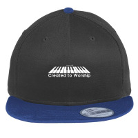 Created To Worship Piano Christian Gifts Women Flat Bill Snapback Cap | Artistshot