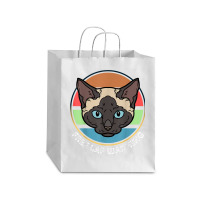 Funny Siamese Quote, Siamese Free Lap Warming Vintage, Cool T Shirt Debie Paper Bag - 10 X 5 X 13 | Artistshot