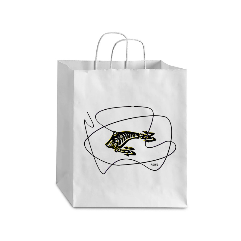 Casting Lure Design, Art Of Fishing Debie Paper Bag - 10 X 5 X 13 | Artistshot