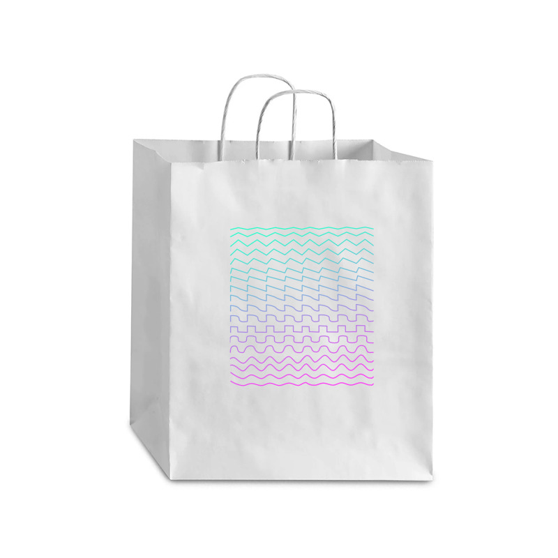 Synthesizer Waveforms Debie Paper Bag - 10 X 5 X 13 | Artistshot