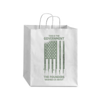 America This Is The Government The Founders Warned Us About T Shirt Debie Paper Bag - 10 X 5 X 13 | Artistshot