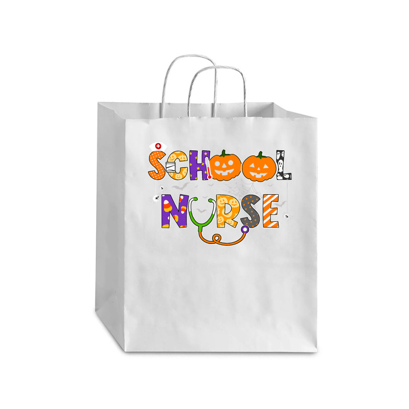 School Nurse Halloween Costume Registered Nurse Life Pumpkin Debie Paper Bag - 10 X 5 X 13 | Artistshot