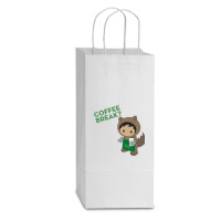 Salesforce Astro - Salesforce Trailblazer- Salesforce Design  (2) Double Wine Paper Bag - 6 1/2 X 3 1/2 X 12 3/8 | Artistshot