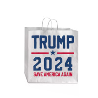 Trump 2024   Save America Again   Pro Trump Jumbo Paper Bag - 18 X 7 X 18 3/4 | Artistshot