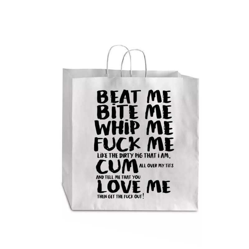 Buy Beat Bite Whip Me Adam Ants Retro Jumbo Paper Bag - 18 X 7 X 18 3/4 | Artistshot