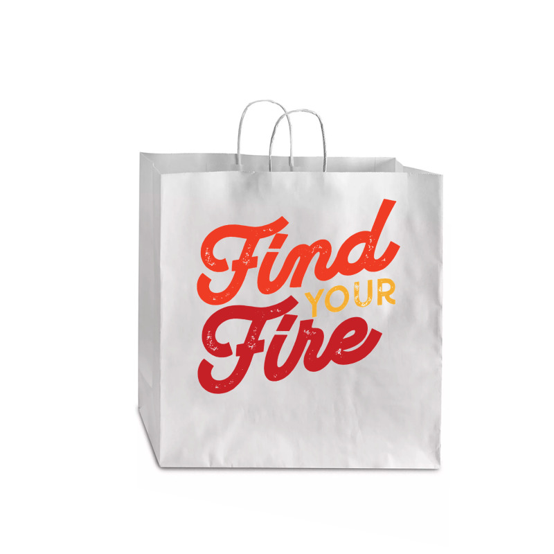 Find Your Fire Classic Jumbo Paper Bag - 18 X 7 X 18 3/4 | Artistshot