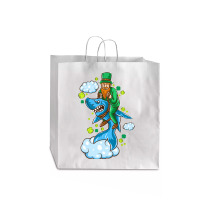 Shark St Patricks Day, Shark St Patricks Day Vintage, Shark St Patrick Jumbo Paper Bag - 18 X 7 X 18 3/4 | Artistshot