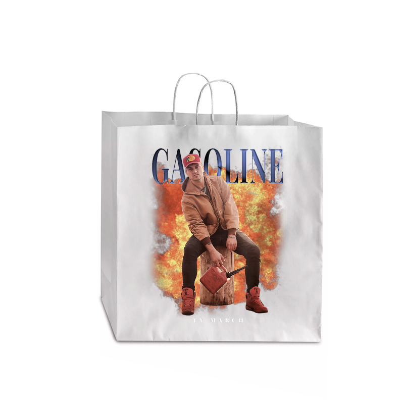 Gasoline T Shirt Jumbo Paper Bag - 18 X 7 X 18 3/4 | Artistshot