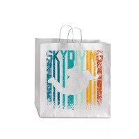 Retro Vintage Skydiving Jumbo Paper Bag - 18 X 7 X 18 3/4 | Artistshot