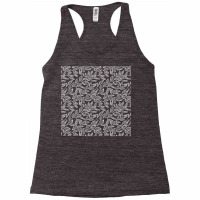 Nature Pattern T  Shirt Minimalist Leaf Line Art Illustration As A Sea Racerback Tank | Artistshot