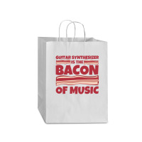 Guitar Synthesizer Gifts   Bacon Of Music Mart Paper Bag -13 X 7 X 17 | Artistshot