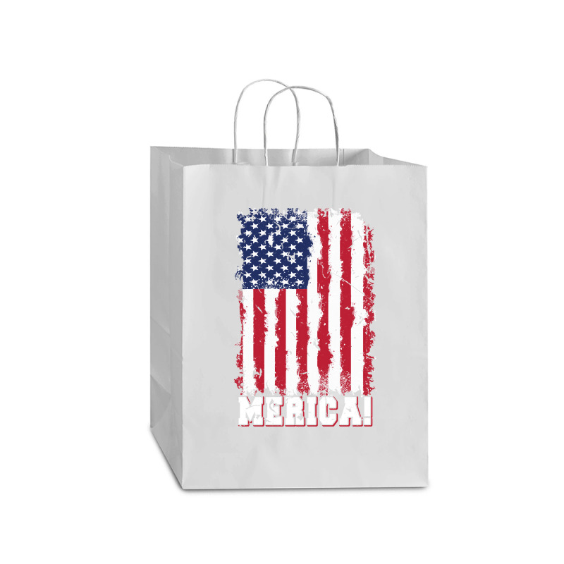 American Flag, American Flag Vintage, American Flag Art, American Flag Mart Paper Bag -13 X 7 X 17 | Artistshot