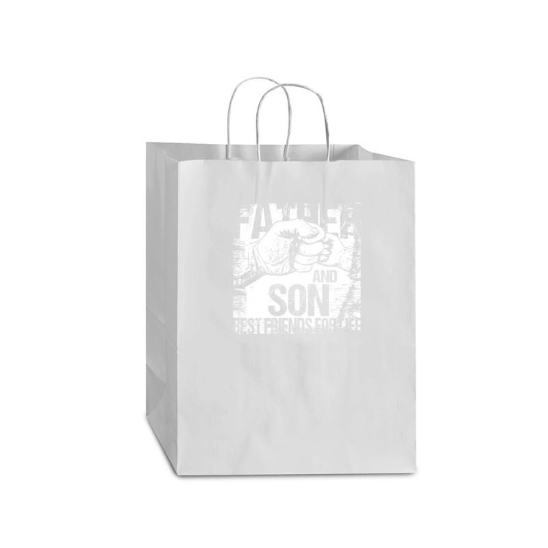 Father And Son Best Friends For Life Fist Bump Mart Paper Bag -13 X 7 X 17 | Artistshot