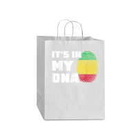 It's In My Dna Mali Flag Fingerprint Men Women Mart Paper Bag -13 X 7 X 17 | Artistshot