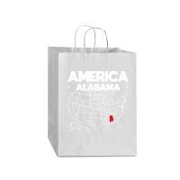 Usa Alabama, Usa Alabama Vintage, Usa Alabama Art, Usa Alabama Paintin Mart Paper Bag -13 X 7 X 17 | Artistshot