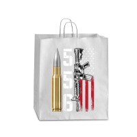 Ar-15 American Flag, Ar15 Rifle Sling Gift Gun Owner Back Queen Paper Bag - 16 X 6 X 19 1/4 | Artistshot