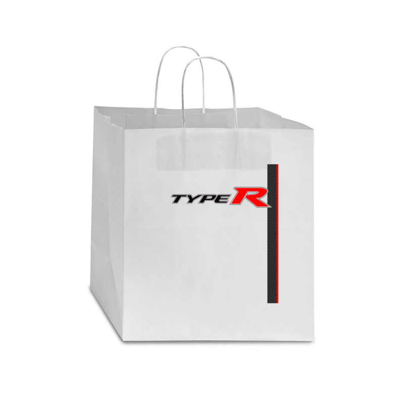 Carbon Type R Racing Stripe Star Paper Bag - 13 X 7 X 13 | Artistshot