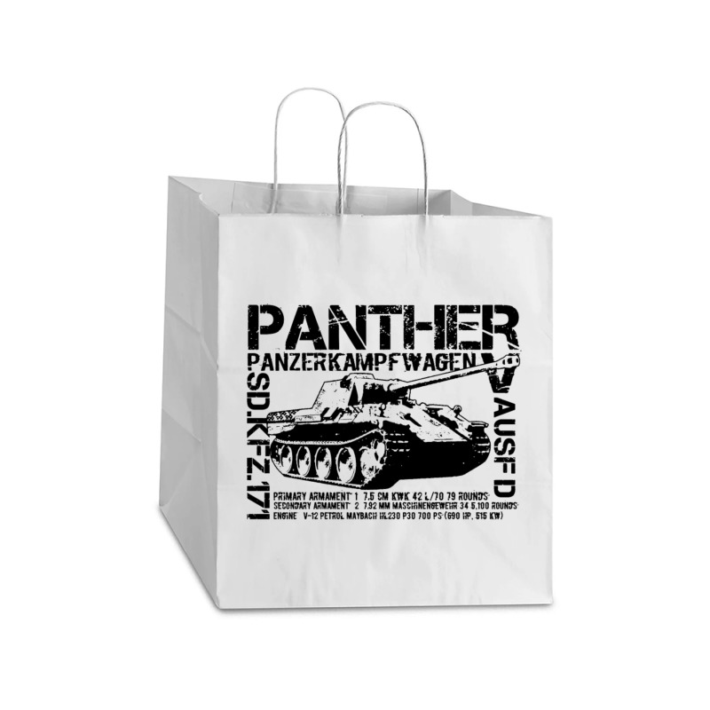 Panther Quote Take Out Paper Bag - 14 X 10 X 15 1/2 | Artistshot