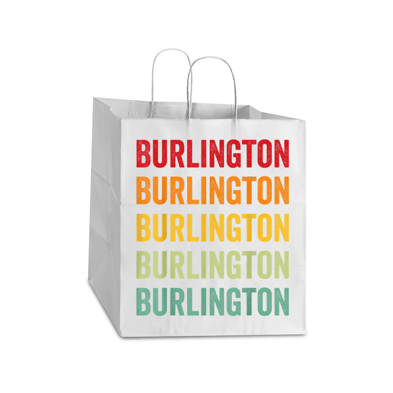 Burlington County Take Out Paper Bag - 14 X 10 X 15 1/2 | Artistshot