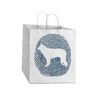 Welsh Sheepdog Dna Fingerprint Dog Welsh Sheepdog Take Out Paper Bag - 14 X 10 X 15 1/2 | Artistshot