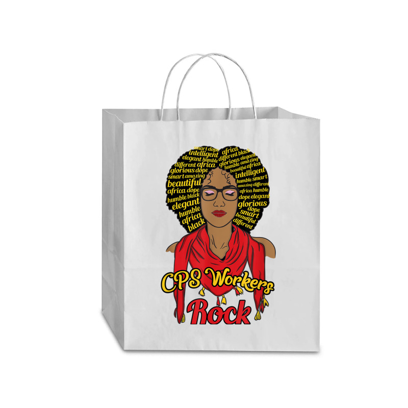 Cps Workers Child Protective Social Services Dss Black Woman Traveler Paper Bag -13 X 6 X 15 3/4 | Artistshot