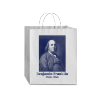 Ben Franklin T Shirt. Vintage Founding Father Tee Traveler Paper Bag -13 X 6 X 15 3/4 | Artistshot