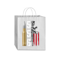 Ar-15 American Flag, Ar15 Rifle Sling Gift Gun Owner Back Traveler Paper Bag -13 X 6 X 15 3/4 | Artistshot