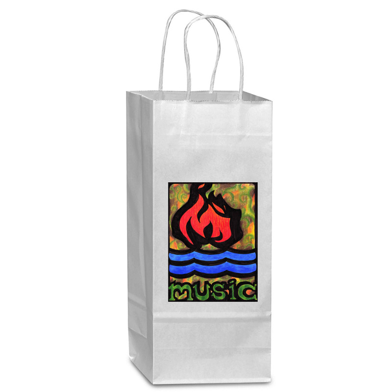 Hot Water Music Wine Paper Bag - 5 1/2 X 3 1/4 X 13 | Artistshot