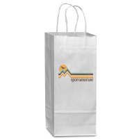 Rocky Mountain National Park 70's Retro Vintage Distressed Wine Paper Bag - 5 1/2 X 3 1/4 X 13 | Artistshot