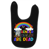 Gender Roles Are Dead Baby Bibs | Artistshot