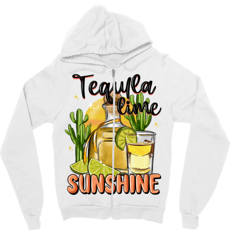 Tequila Lime Sunshine Zipper Hoodie | Artistshot