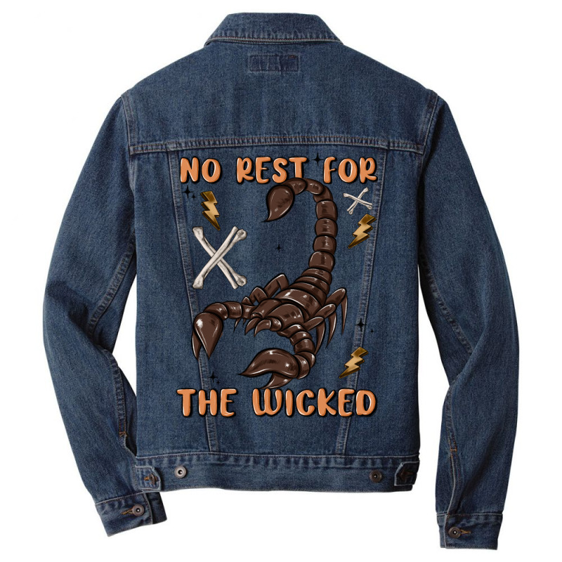 No Rest For The Wicked Men Denim Jacket | Artistshot