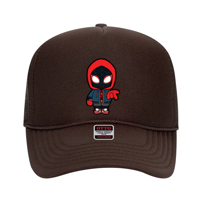 Spider Miles Morales Chibi Foam Trucker Hat by kisahnabi | Artistshot