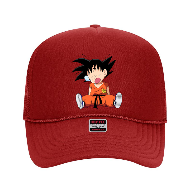 Sleeping Little Goku Foam Trucker Hat by Santika | Artistshot