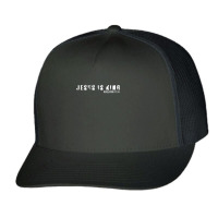 Jesus Is King Bible Verse Scripture Christian Animations Characters Trucker Cap | Artistshot