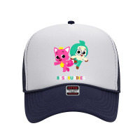 Pinkfong Wonderstar Best Buddies Pinkfong And Hogi T Shirt Foam Trucker Hat | Artistshot